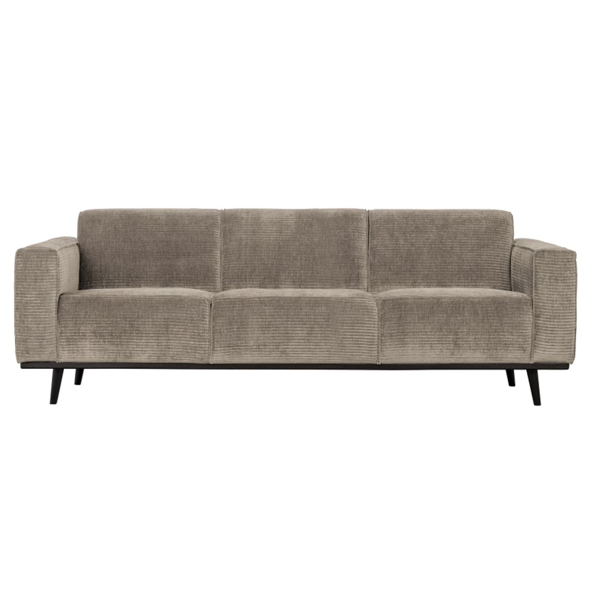 Statement 3-pers Sofa 230 cm Flat Rib - Clay