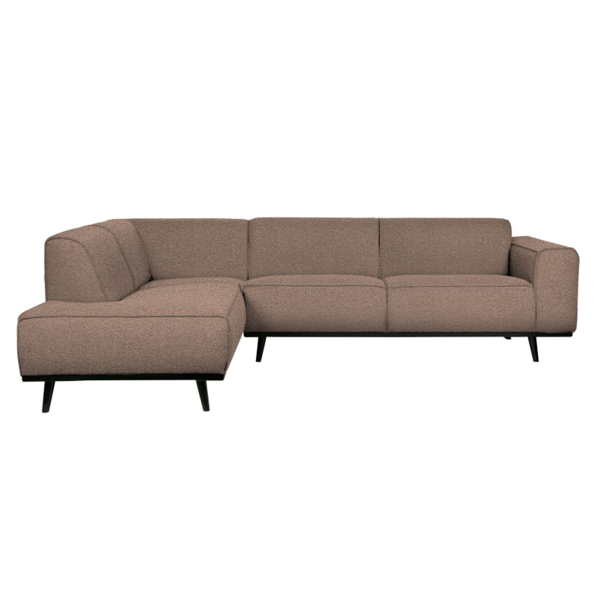 Statement Hjørnesofa Venstrevendt Boucle - Nougat