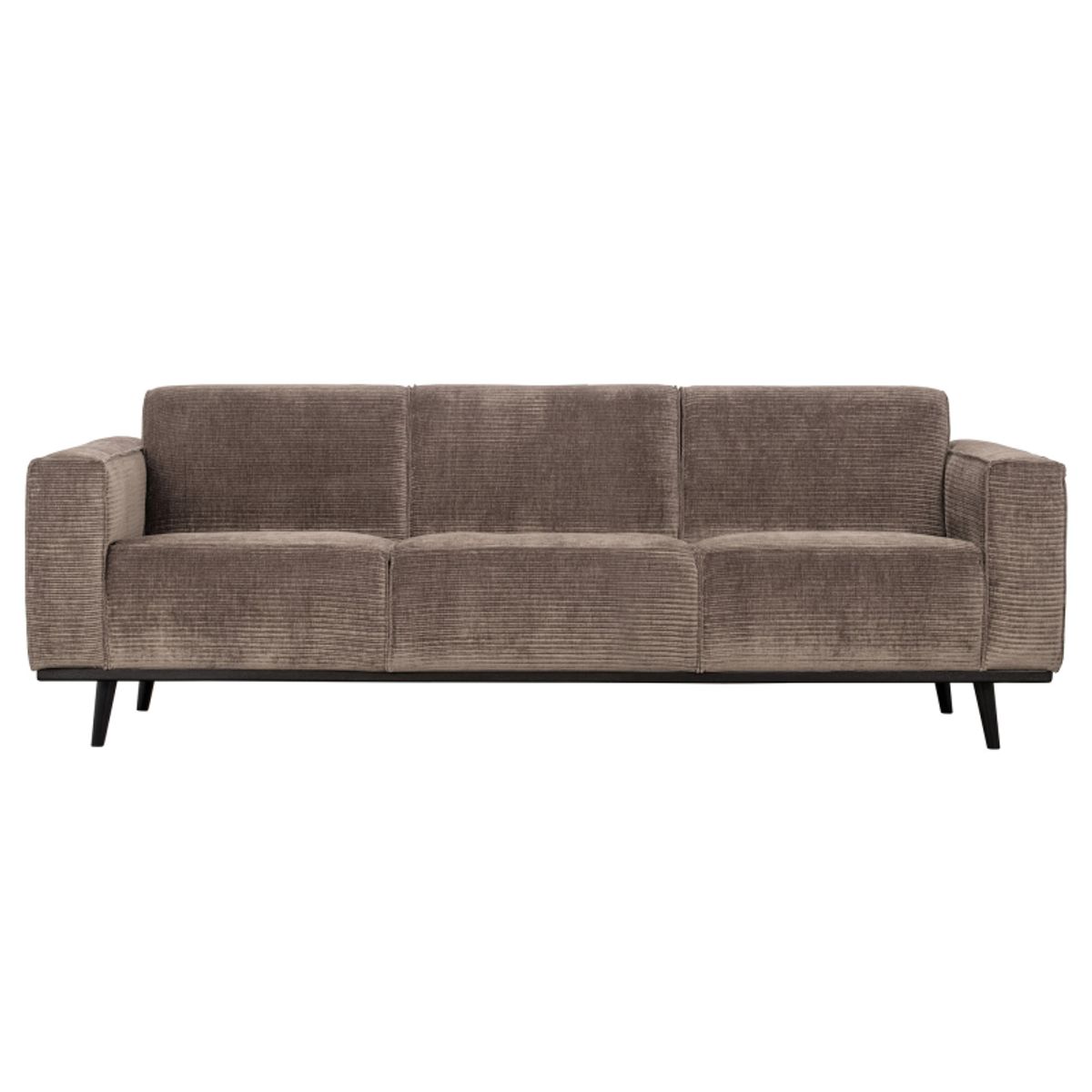 Statement 3-pers Sofa 230 cm Flat Rib - Taupe