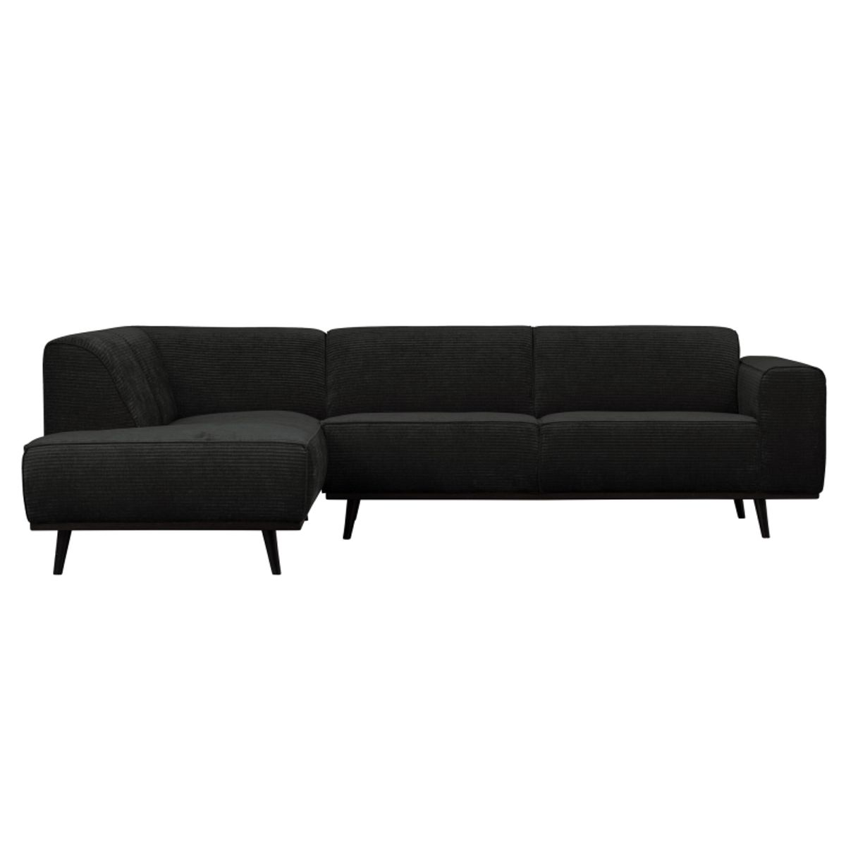 Statement Hjørnesofa Venstrevendt Flat Rib - Graphite