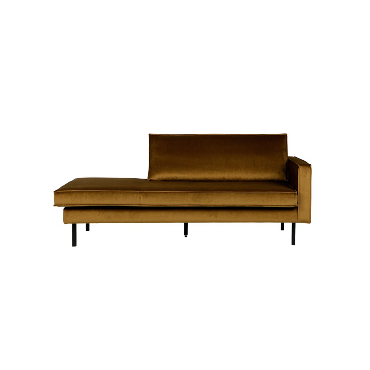 Rodeo Daybed Højrevendt Velour - Honey Yellow