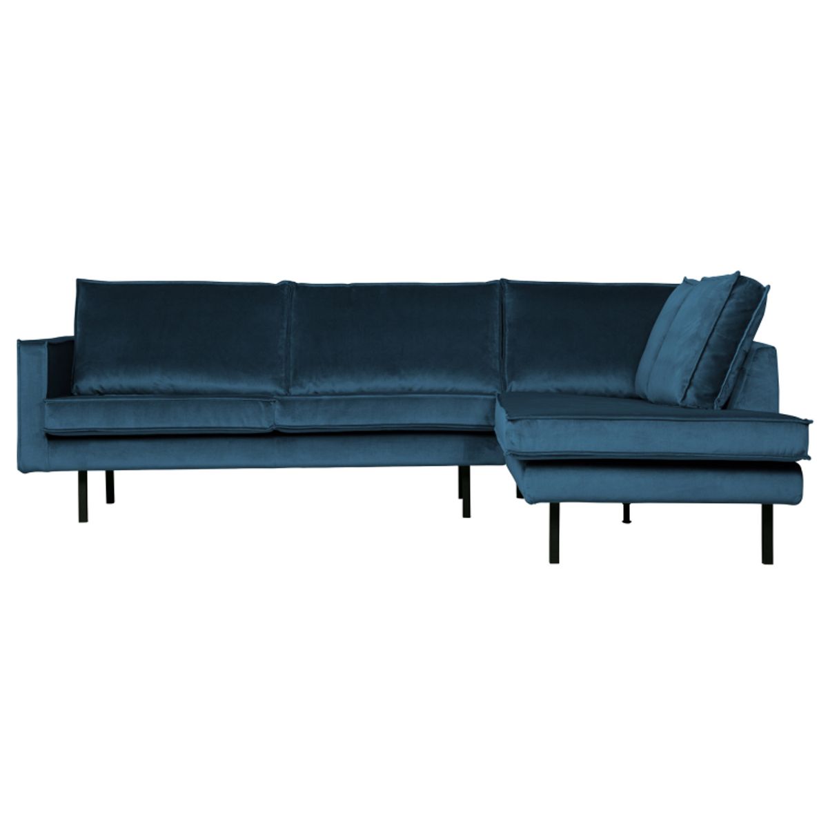 Rodeo Hjørnesofa Højrevendt Velour - Blue