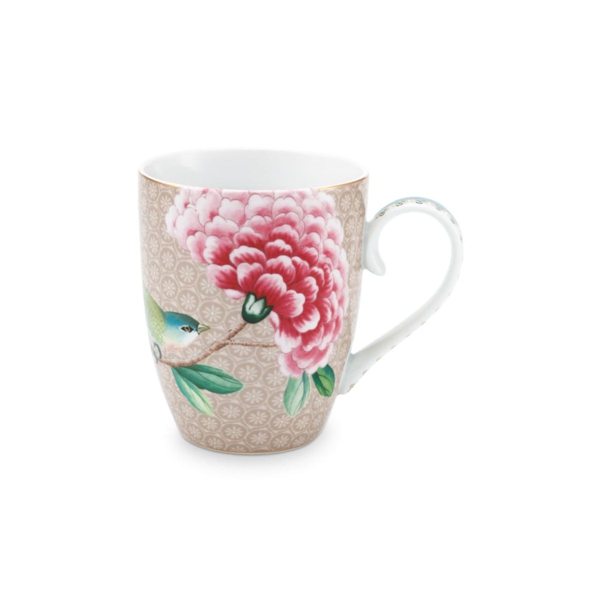 Mug Large Blushing Birds Khaki 350ml