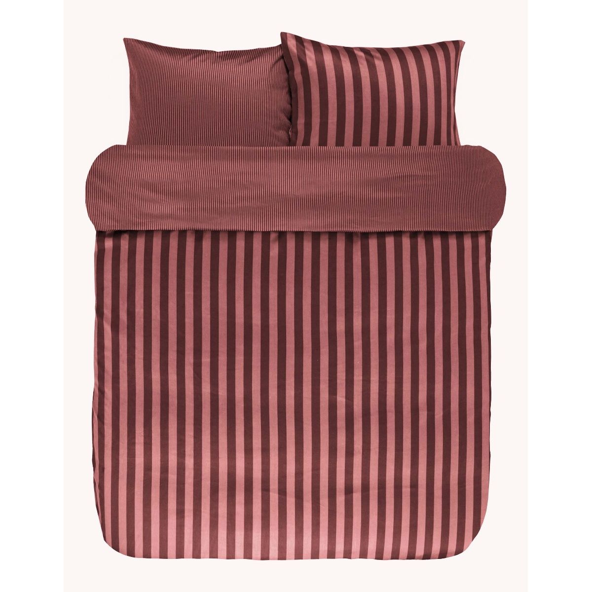 Marc O'Polo Sengetøj Classic Stripe Warm Earth-140 x 200 + 60 x 63