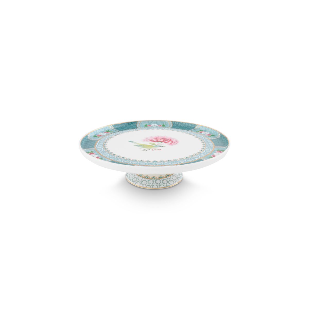 Mini Cake Tray Blushing Birds Blue 21cm