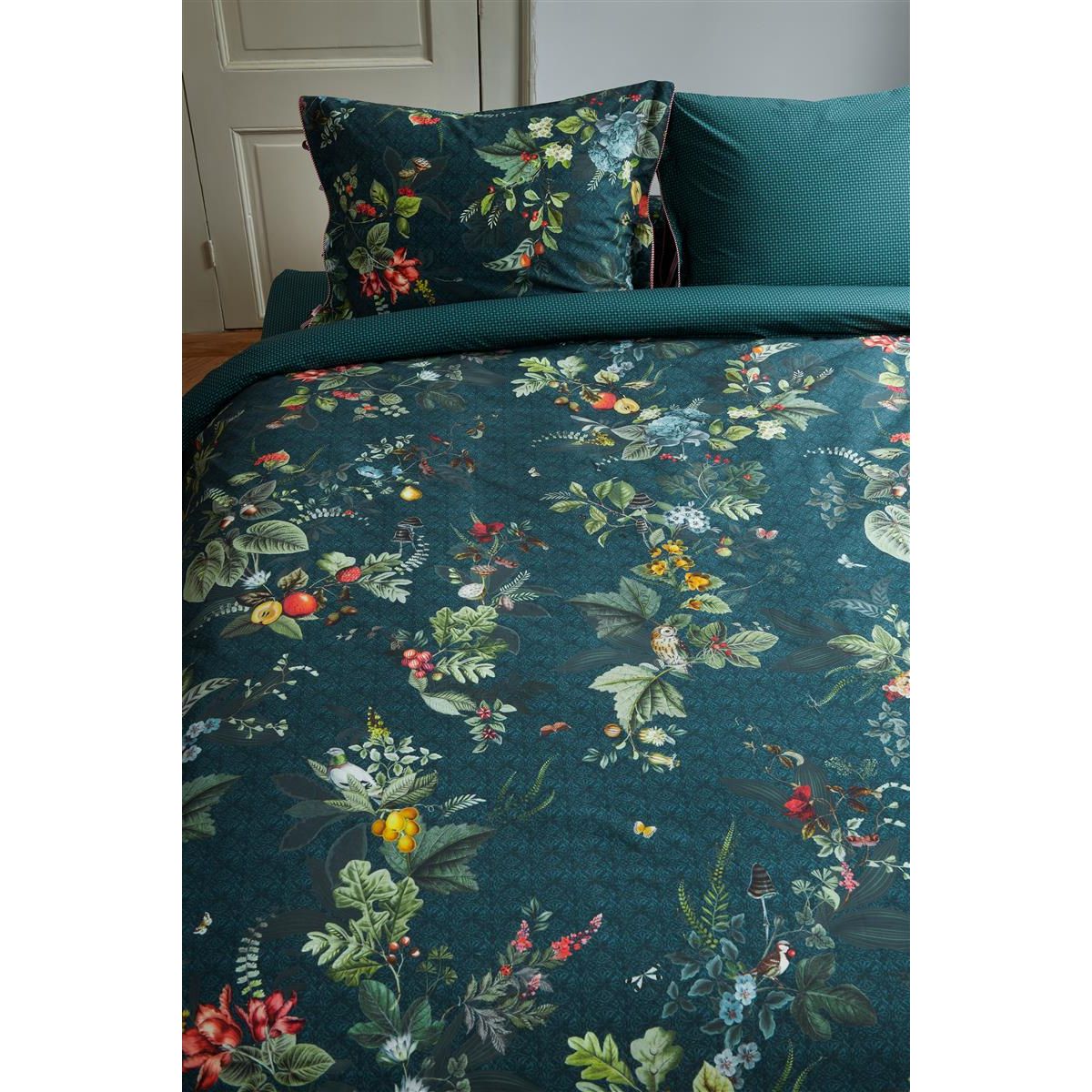 Pip Studio sengetøj duvet covers Fall in leaf Dark Blue-200 x 200 + 2 stk. 60 x 63