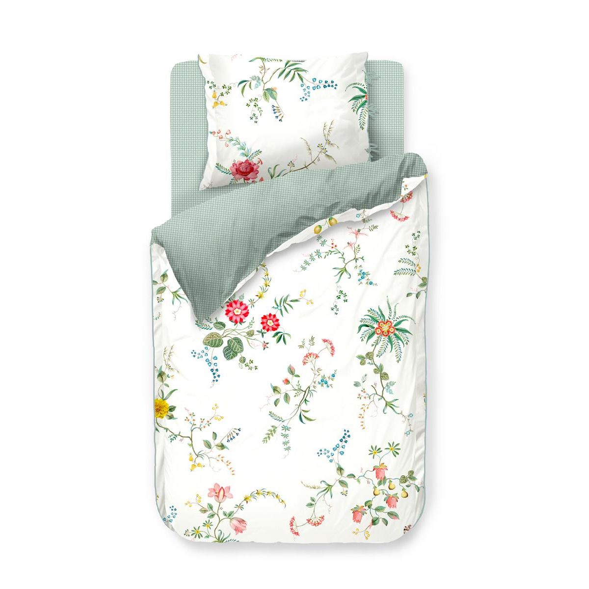 Pip Studio sengetøj duvet covers Fleur Garndeur White -140 x 220 + 60 x 63