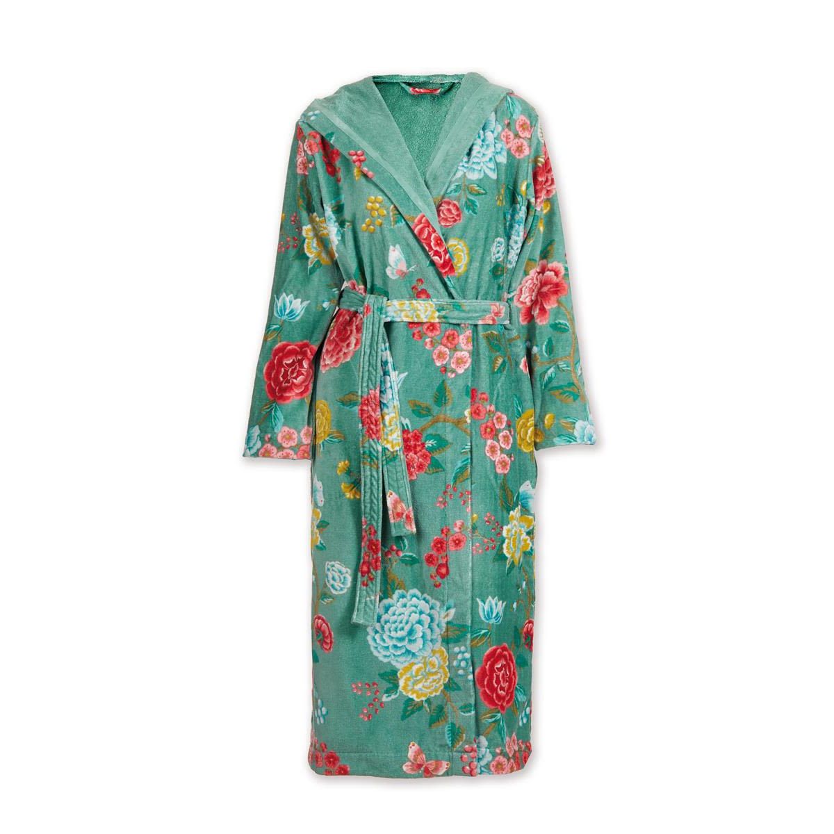 Pip Studio Good Evening Bathrobe Green XXL