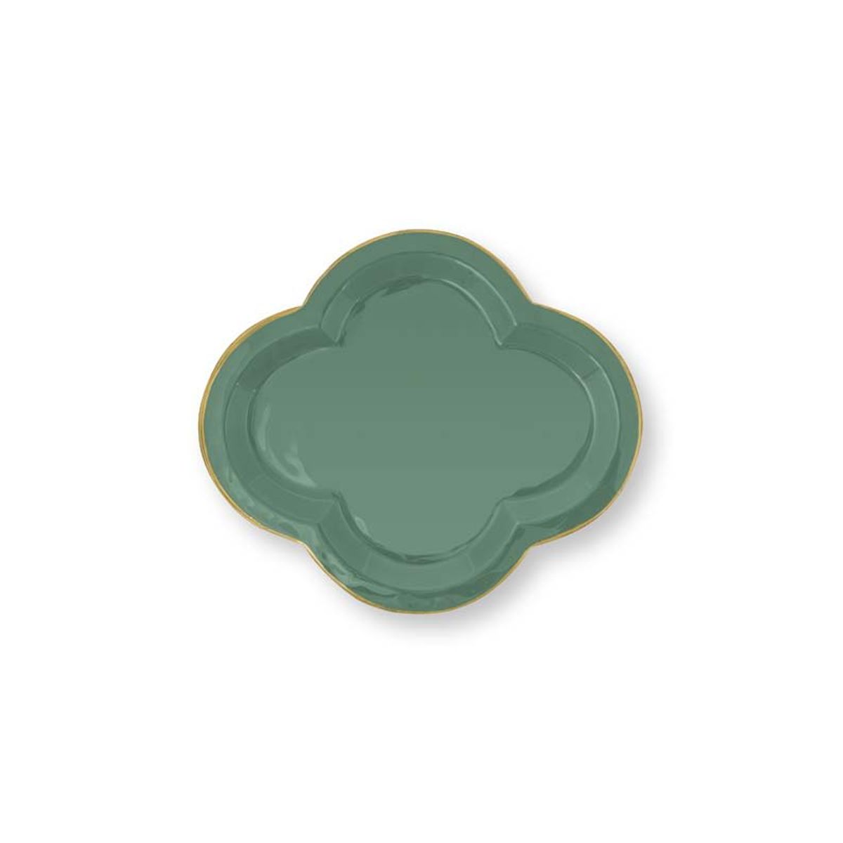 Tray Fancy Large Dark Green 31x36cm