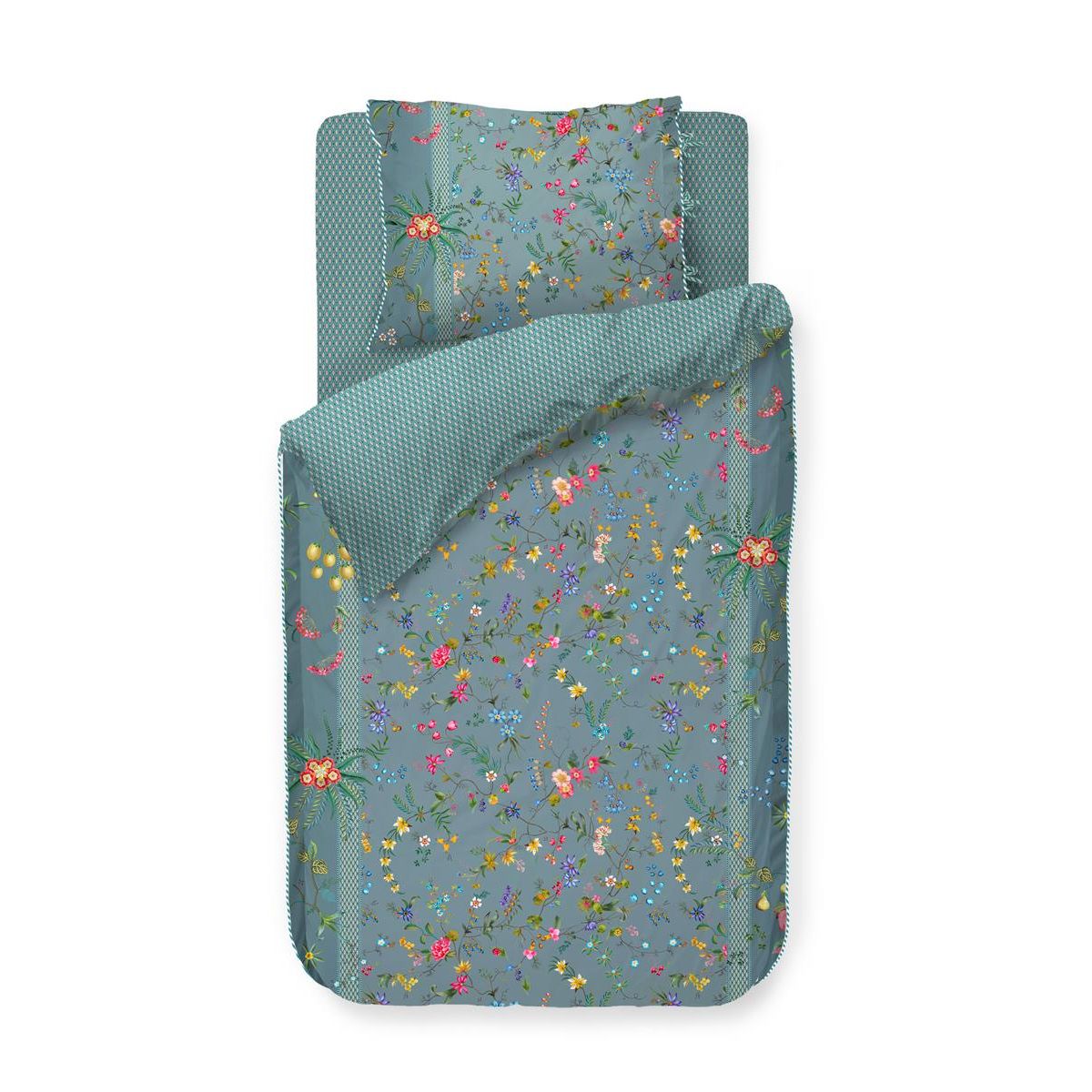 Pip Studio sengetøj duvet covers Petit Fleurs Blue -140 x 200 + 60 x 63