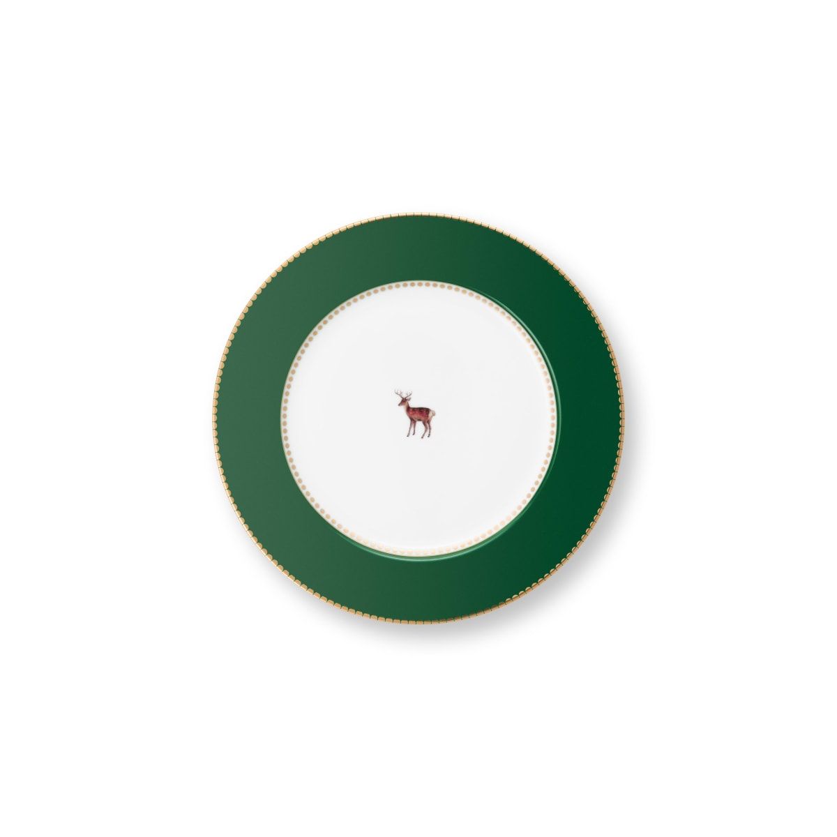 Plate Love Birds Dark Green 21cm