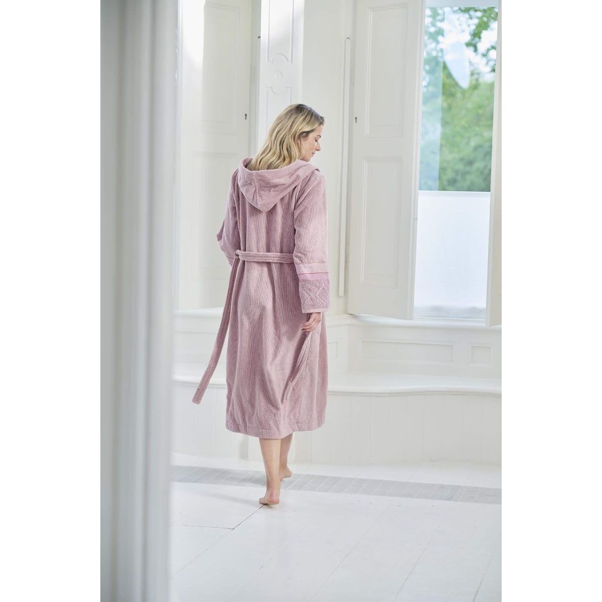 PIP Soft Zellige Bathrobe Lila XL