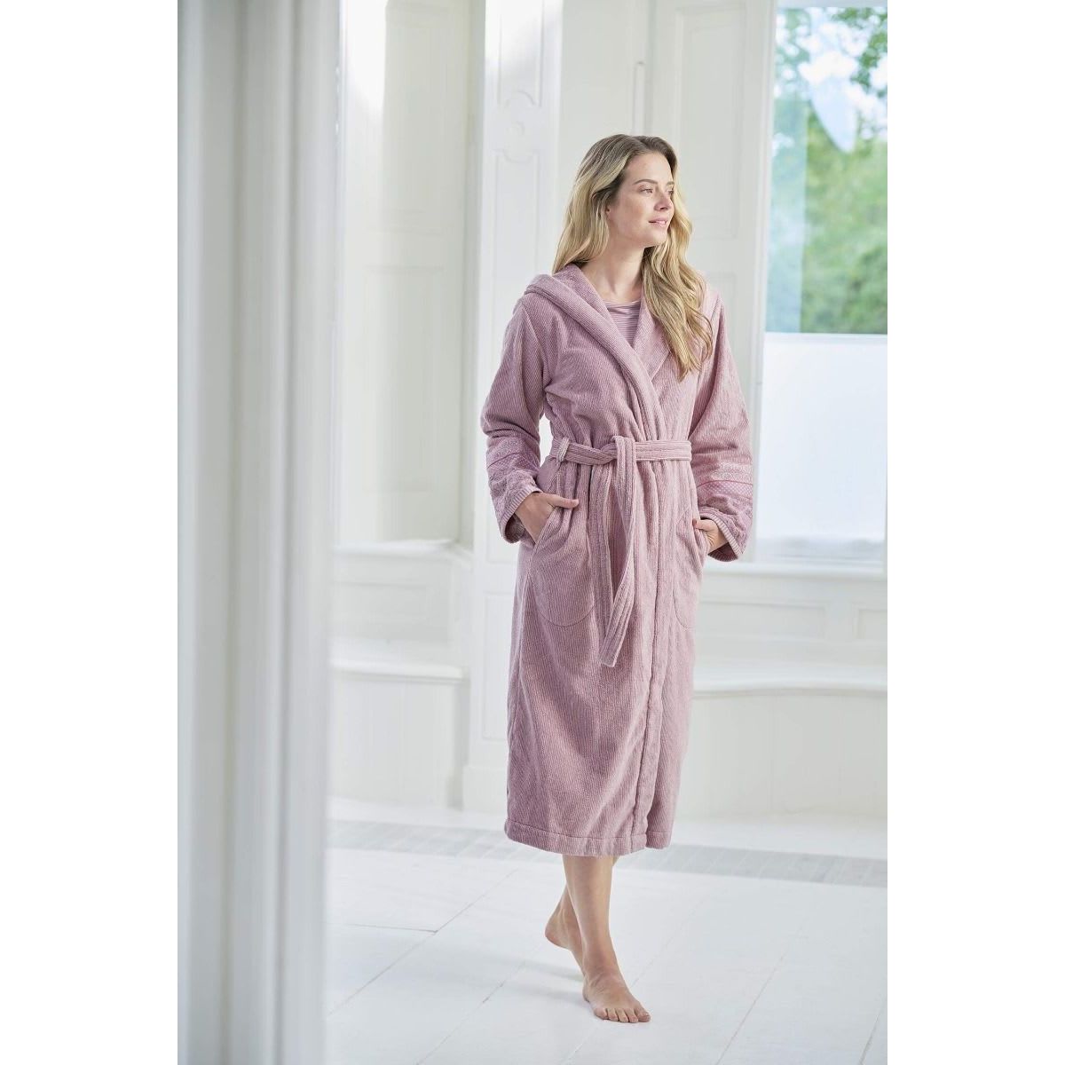 PIP Soft Zellige Bathrobe Lila M