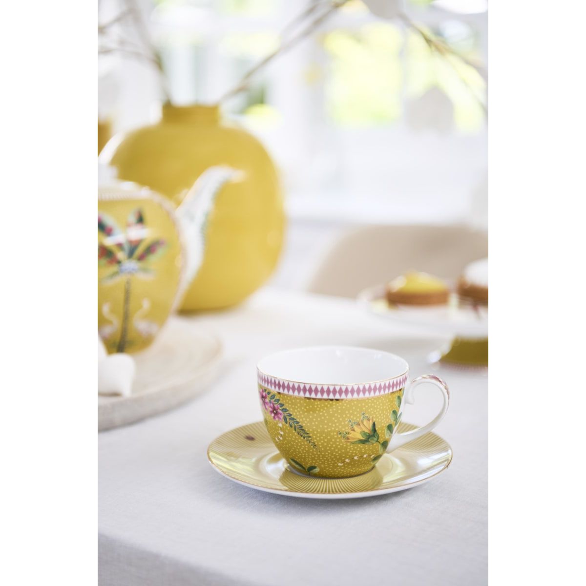 Cup & Saucer La Majorelle Yellow 280ml