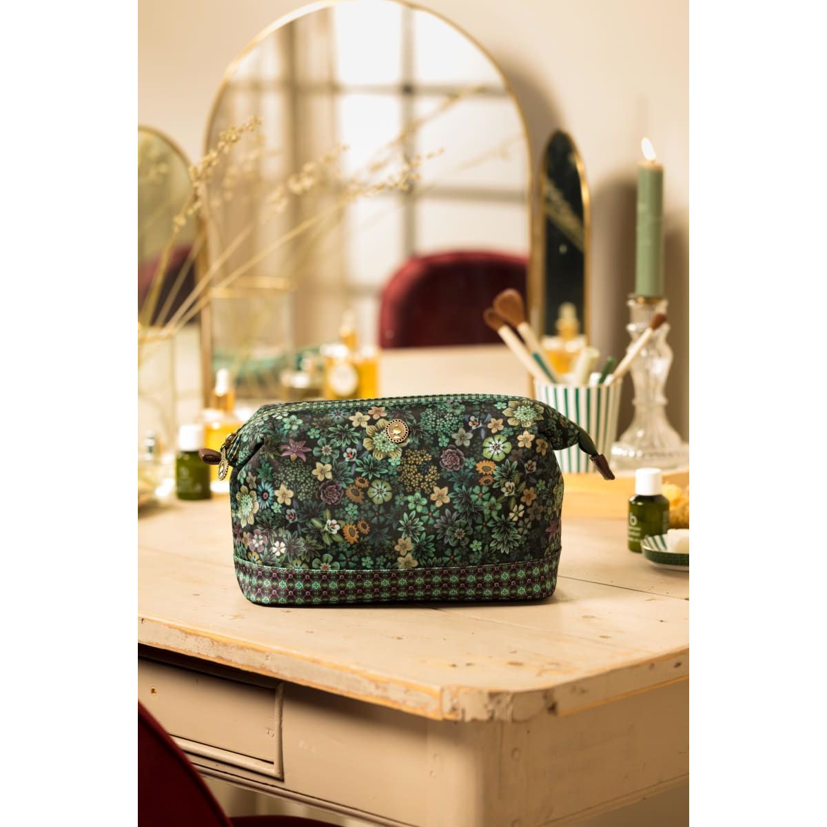 Cooper Cosmetic Purse Large Tutti i Fiori Green 26x18x12cm