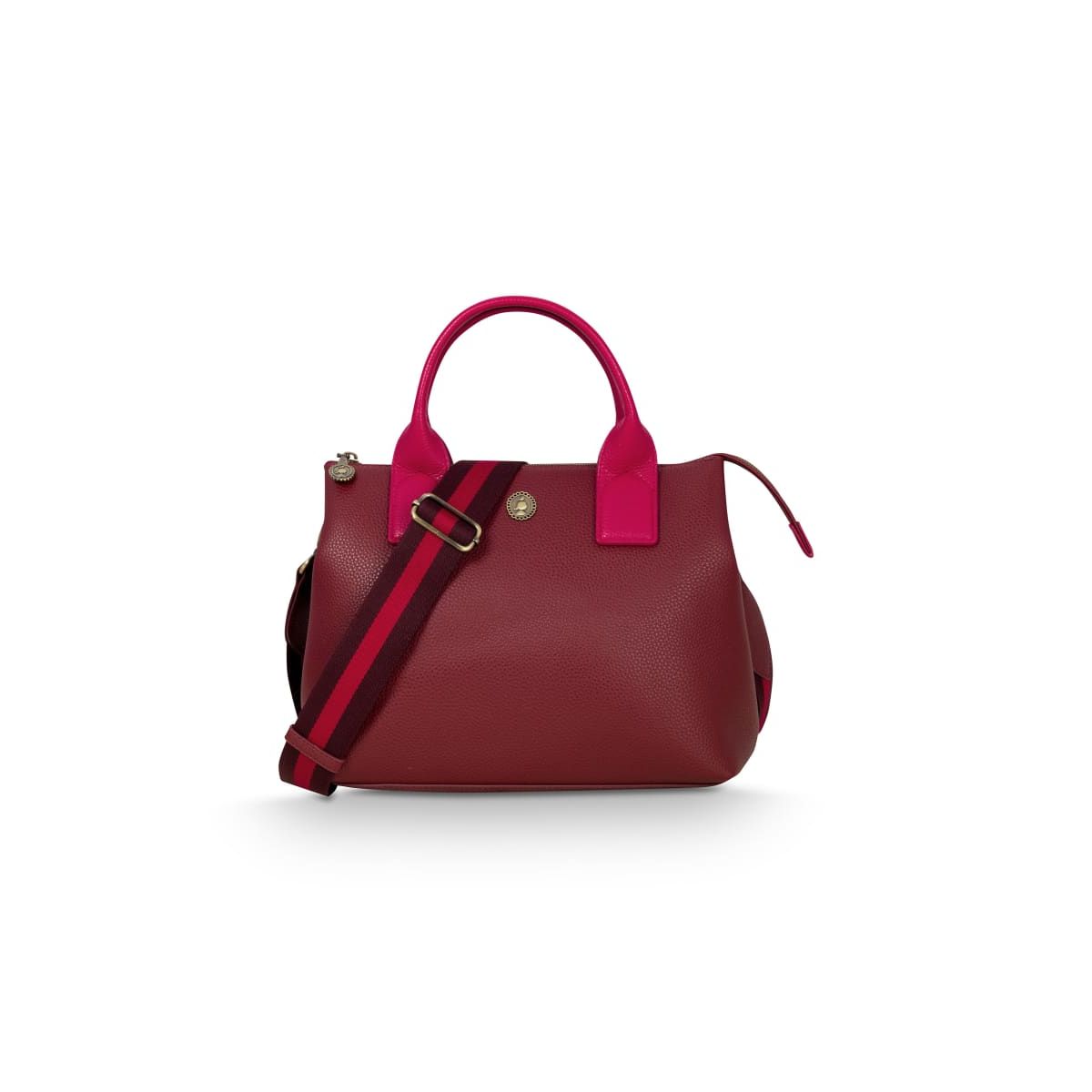 Fia Shoulder Bag Medium Red 26.5x14x22cm