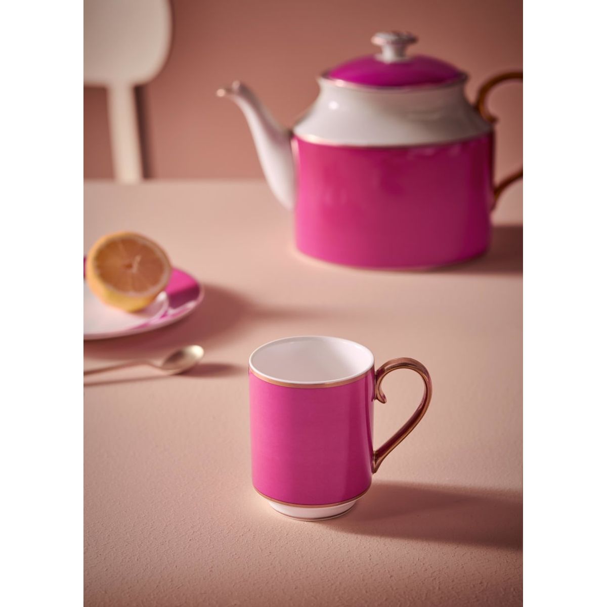 Mug Small with Ear Pip Chique Gold-Pink 250ml