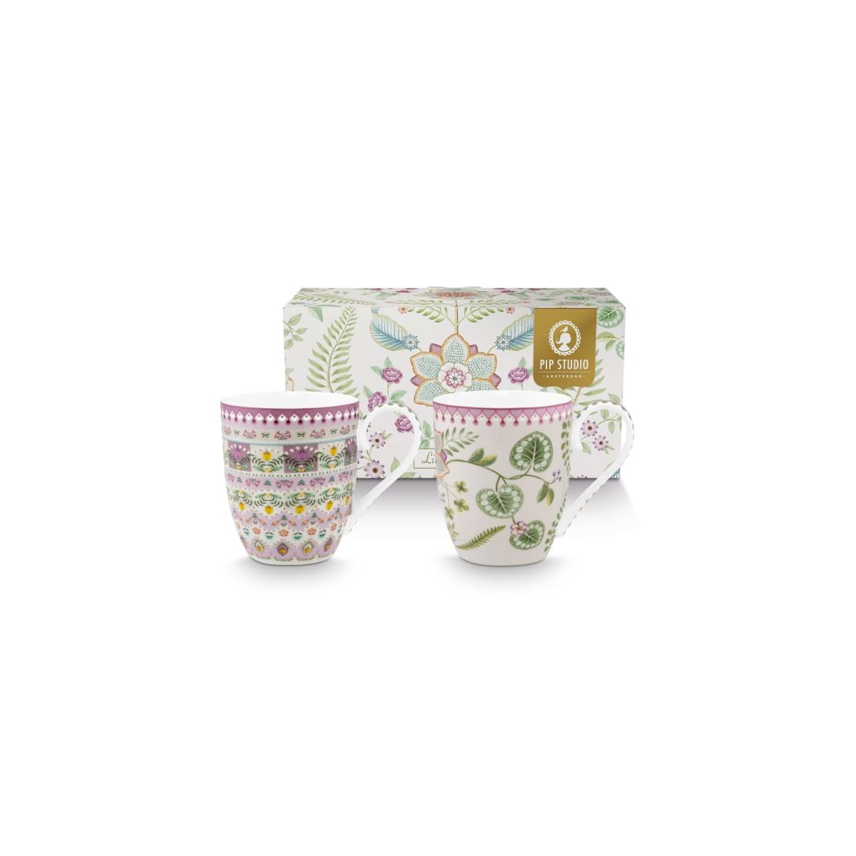 Set/2 Mugs XL Lily&Lotus 450ml