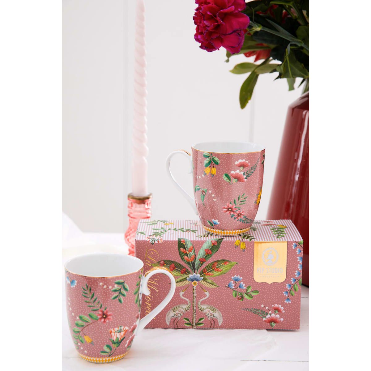 Set/2 Mug Large La Majorelle Pink 350ml