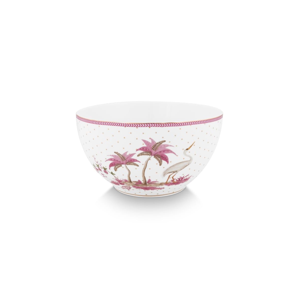 Pip Studio Bowl Jolie Dots Gold Pink 18cm