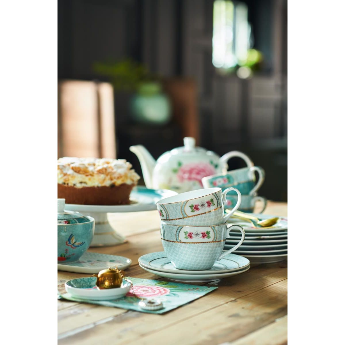 Cup & Saucer Blushing Birds White 280ml