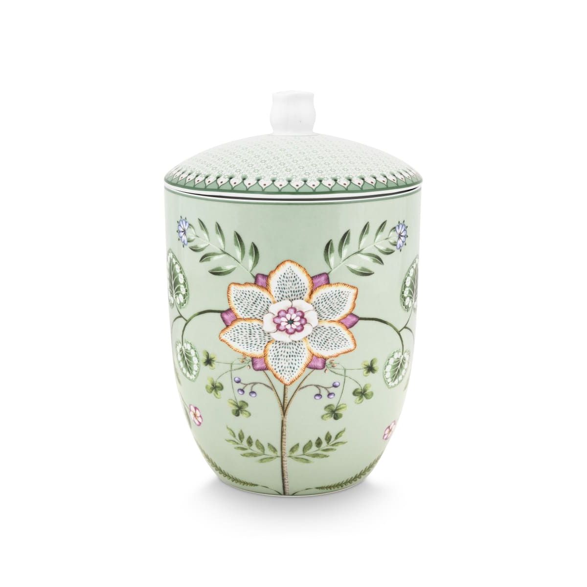 Pip Studio Storage Jar Lily&Lotus Light Green 1.5ltr