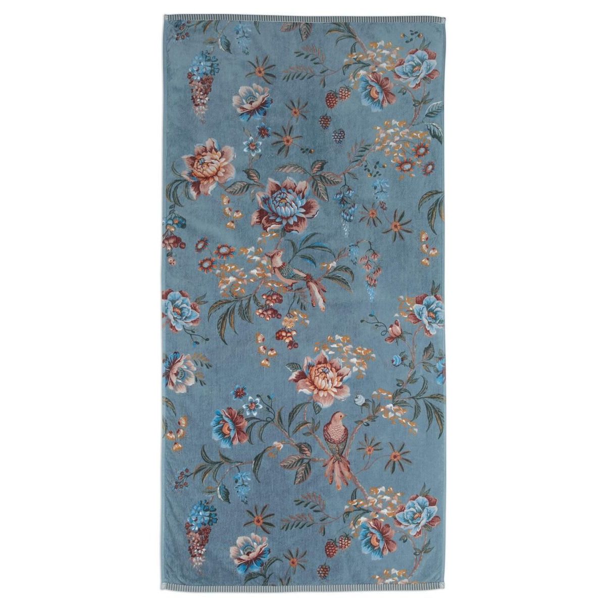 PIP Studio Håndklæde Secret Garden Blue 70x140