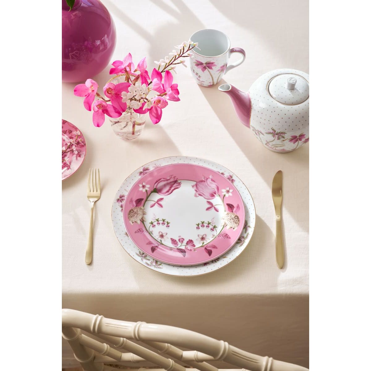 Pip Studio Plate Jolie Tulip Pink 23cm