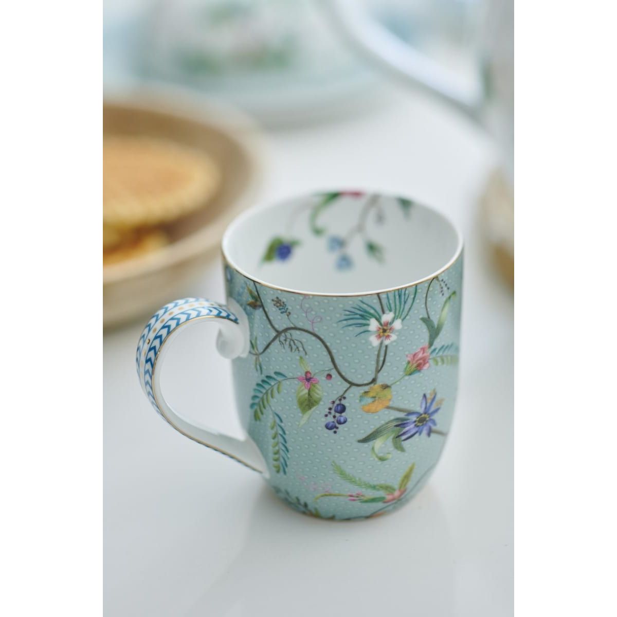 Mug Small Jolie Flowers Blue 145ml