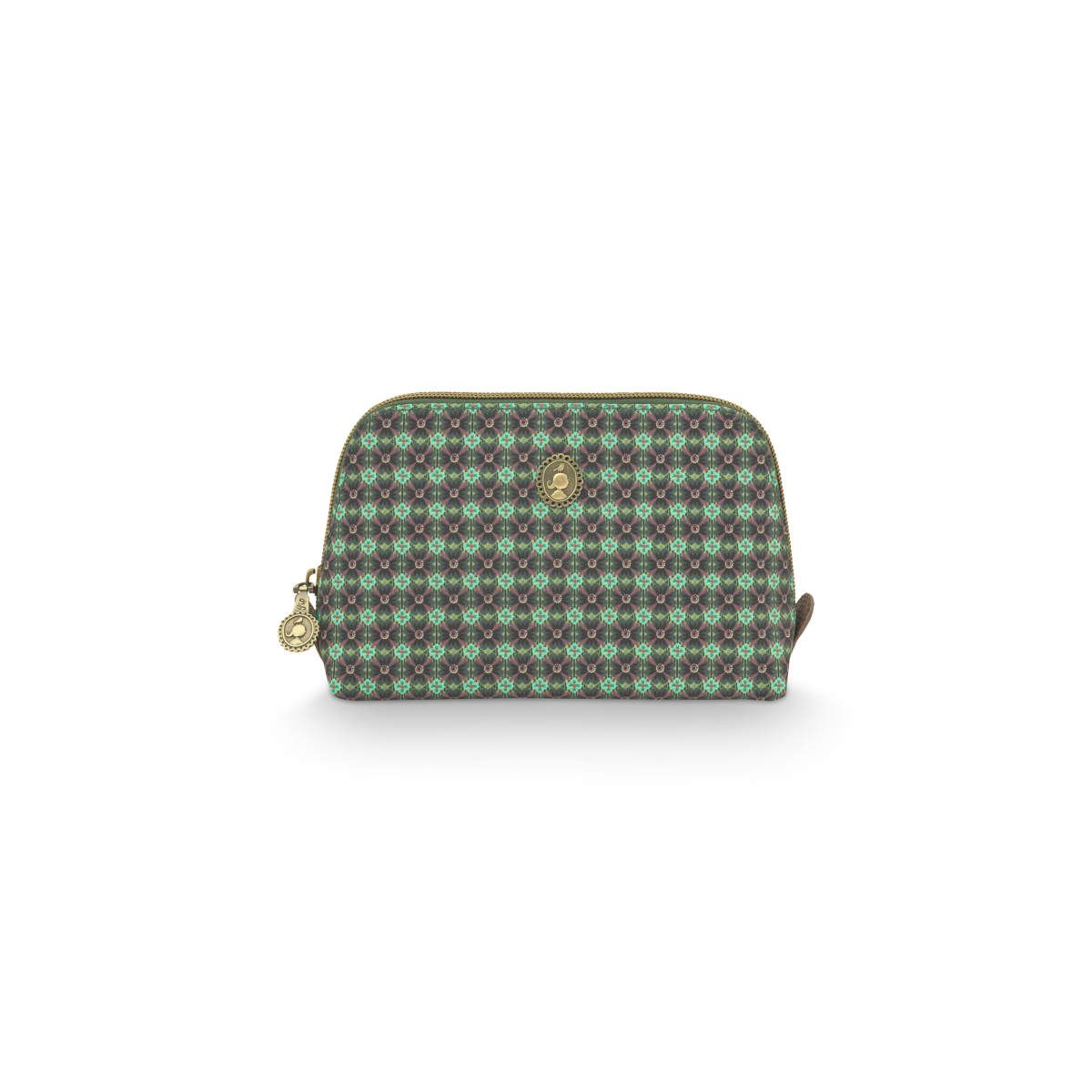 Coby Cosmetic Bag Triangle Small Clover Green 19/15x12x6cm