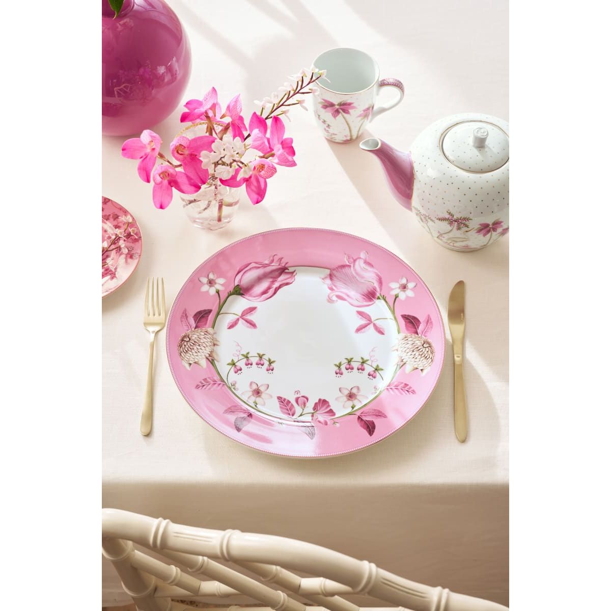 Pip Studio Plate Jolie Tulip Pink 32cm