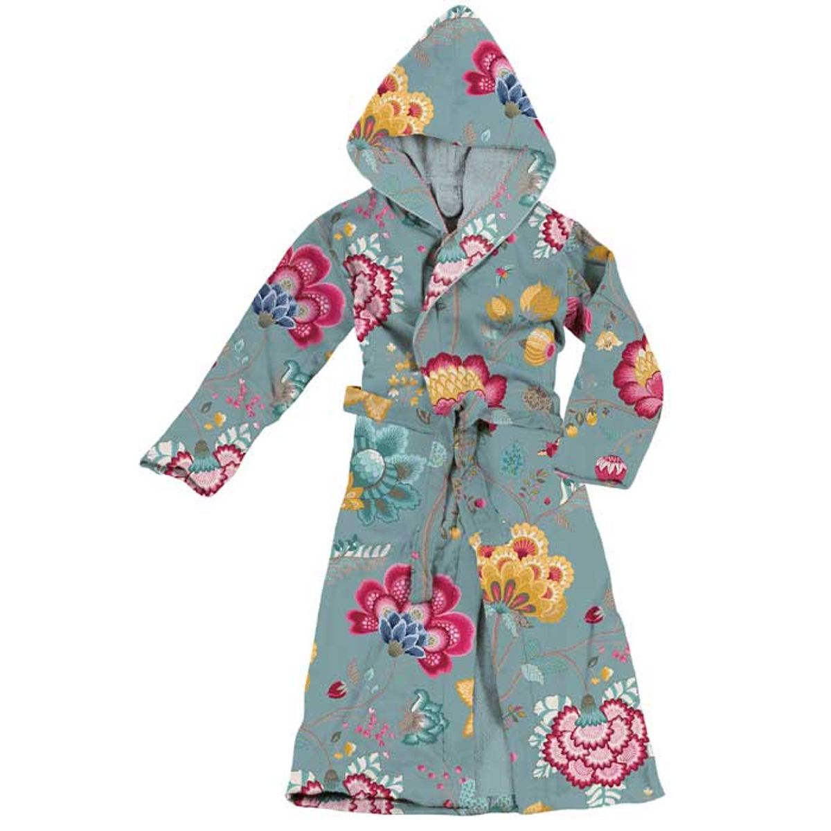 PIP Floral Fantasy Blue Morgenkåbe - XL