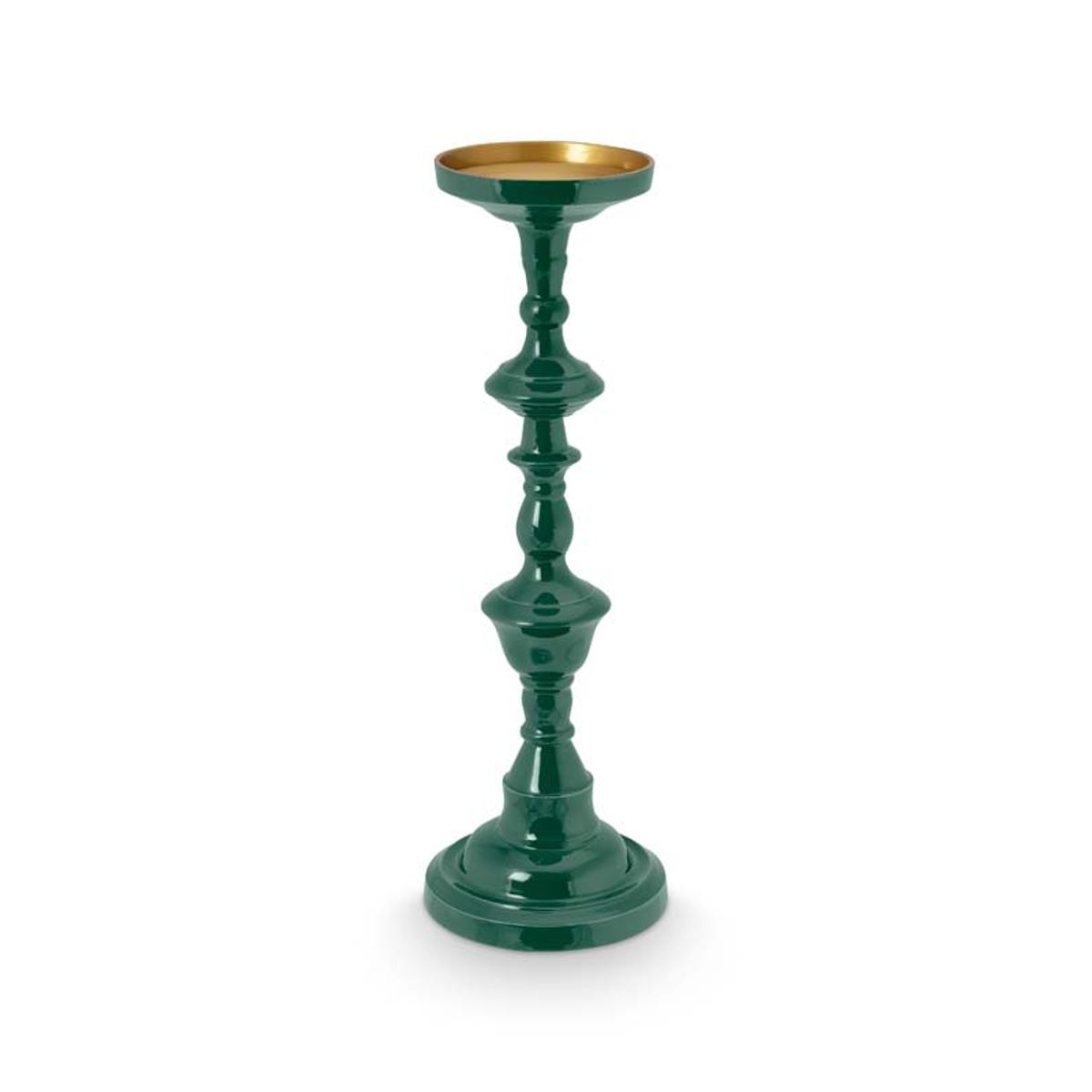 Candle Holder Large Metal Dark Green 46cm