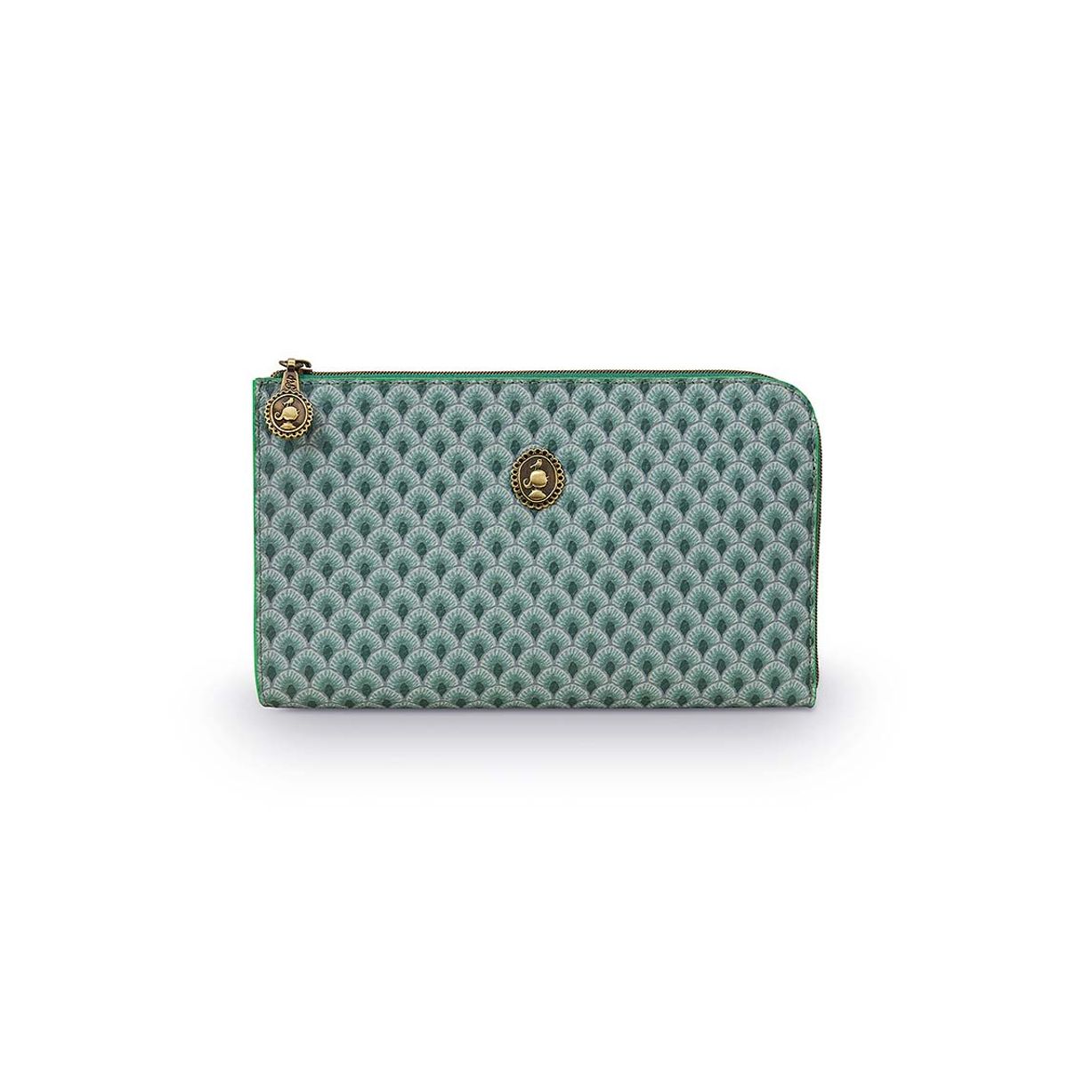 Cosmetic Zipper Pouch Suki Green 21x12.5cm