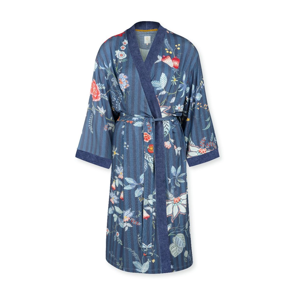 Pip Studio Kimono Naomi Flower Festival Big Dark Blue-Small