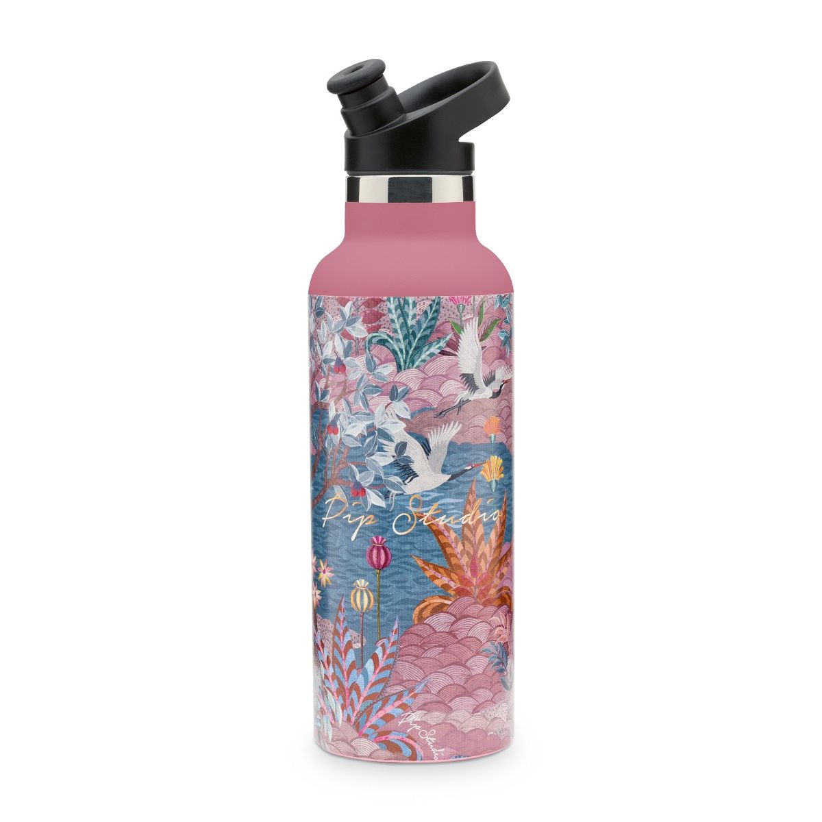 Pip studio vandflaske garden pink 600ml