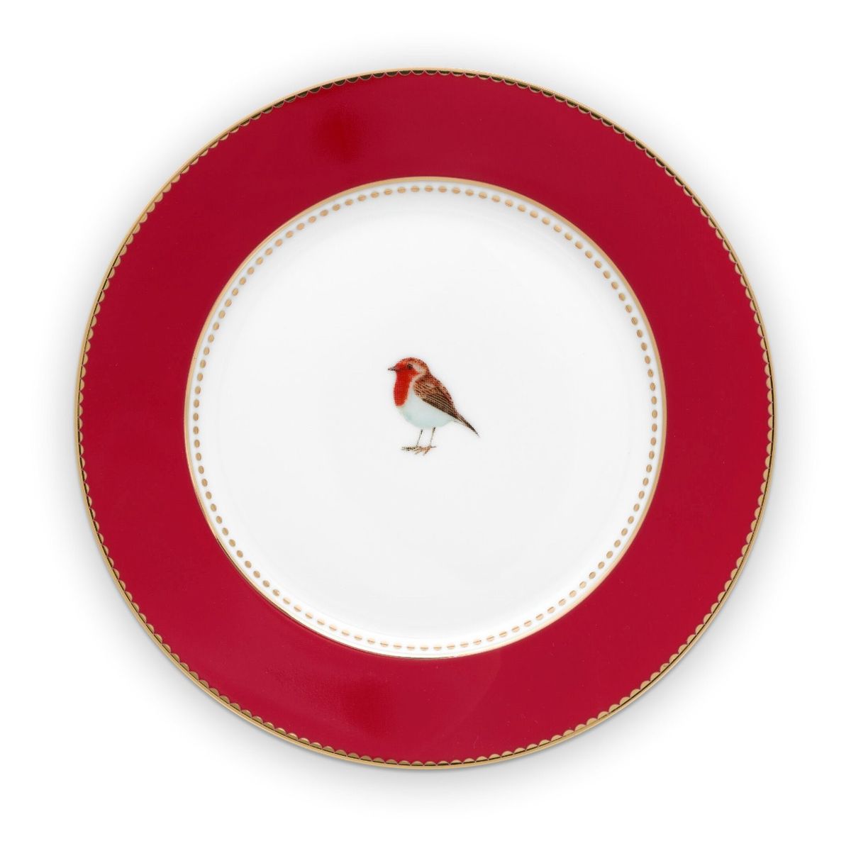 Plate Love Birds Red 17cm