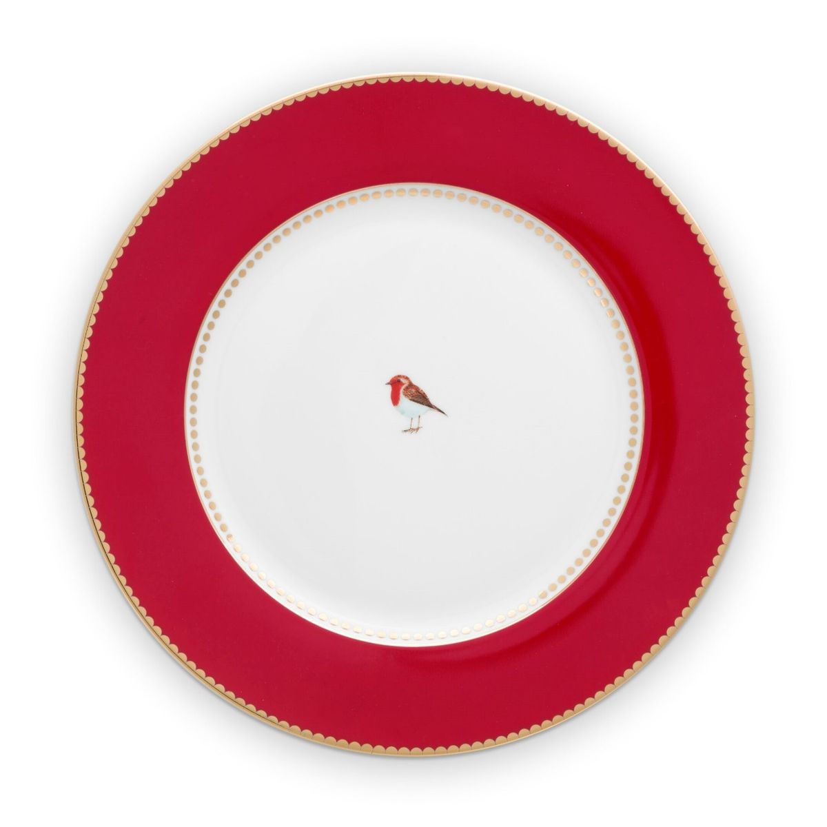 Plate Love Birds Red 26.5cm