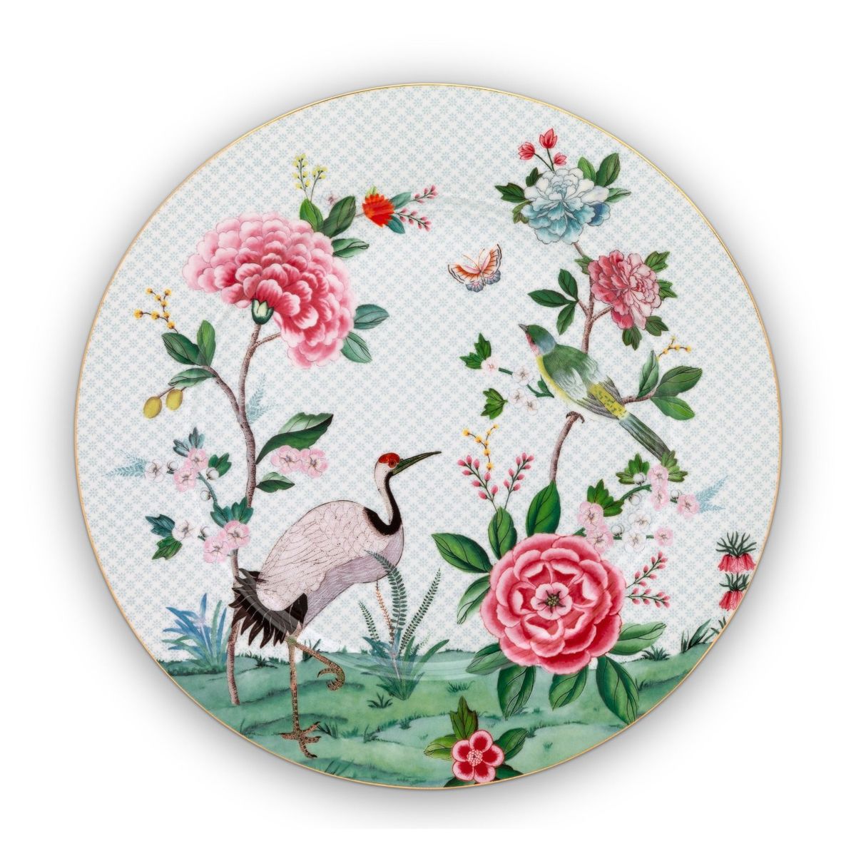 Plate Blushing Birds White 32cm