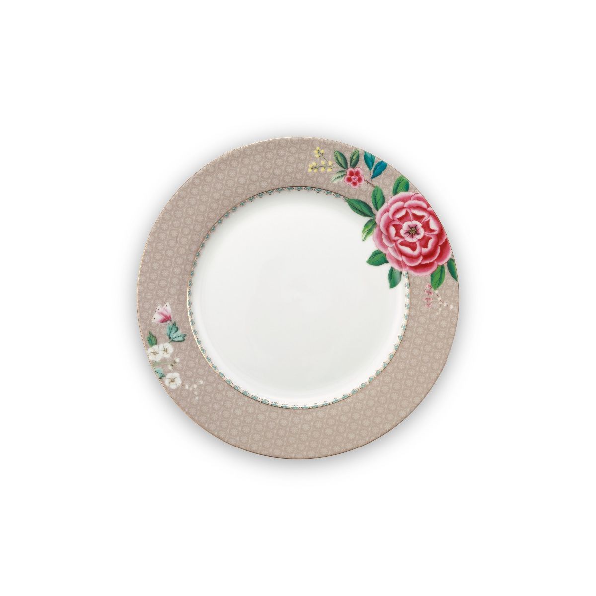 Plate Blushing Birds Khaki 26.5cm