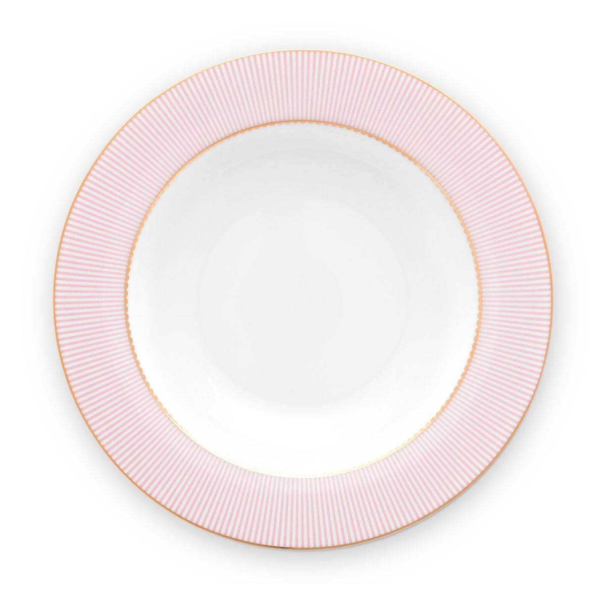 Pip Studio porcelæn La Majorelle dybtallerken pink - Ø 21.5 cm