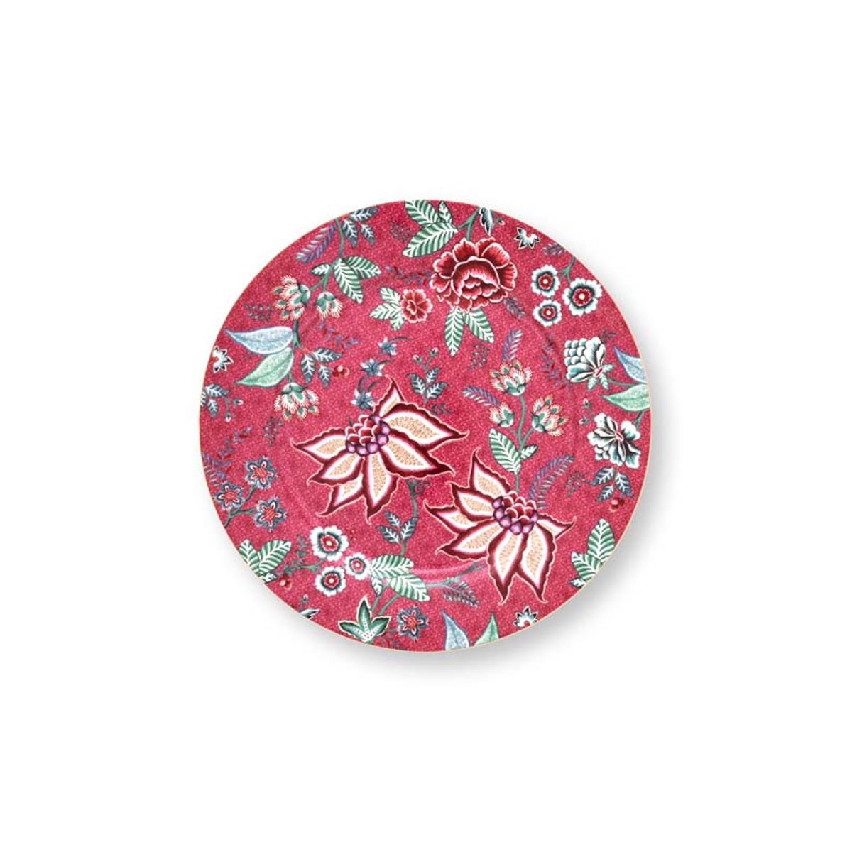 Plate Flower Festival Dark Pink 32cm