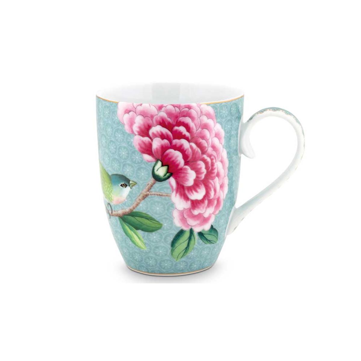 Mug Large Blushing Birds Blue 350ml