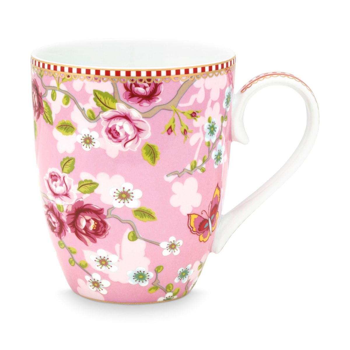 Mug Large Chinese Rose Pink 350ml