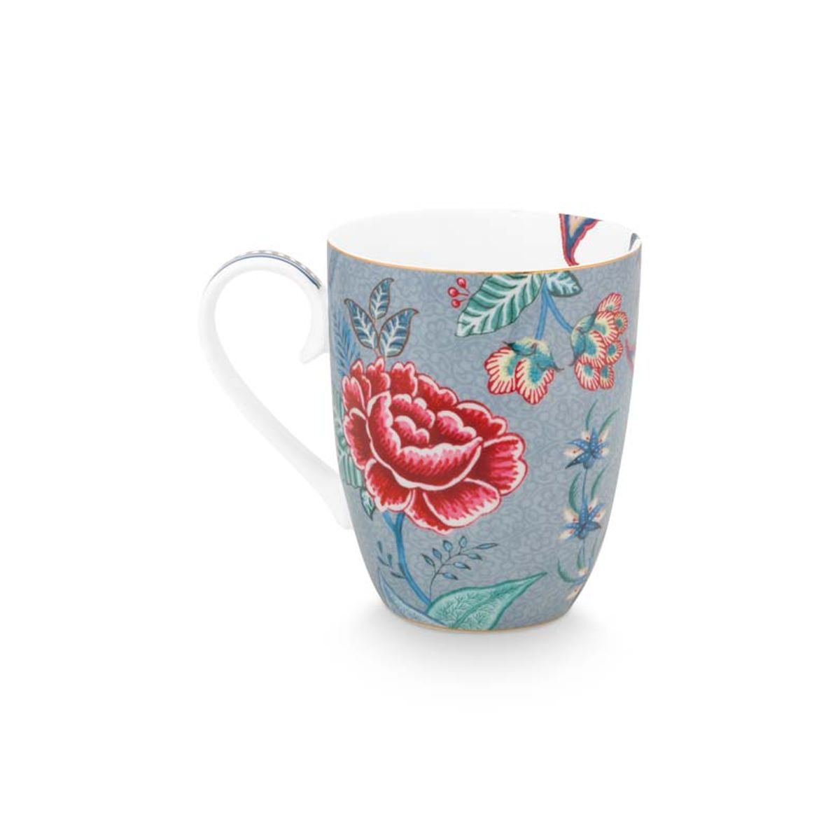 Mug Large Flower Festival Light Blue 350ml