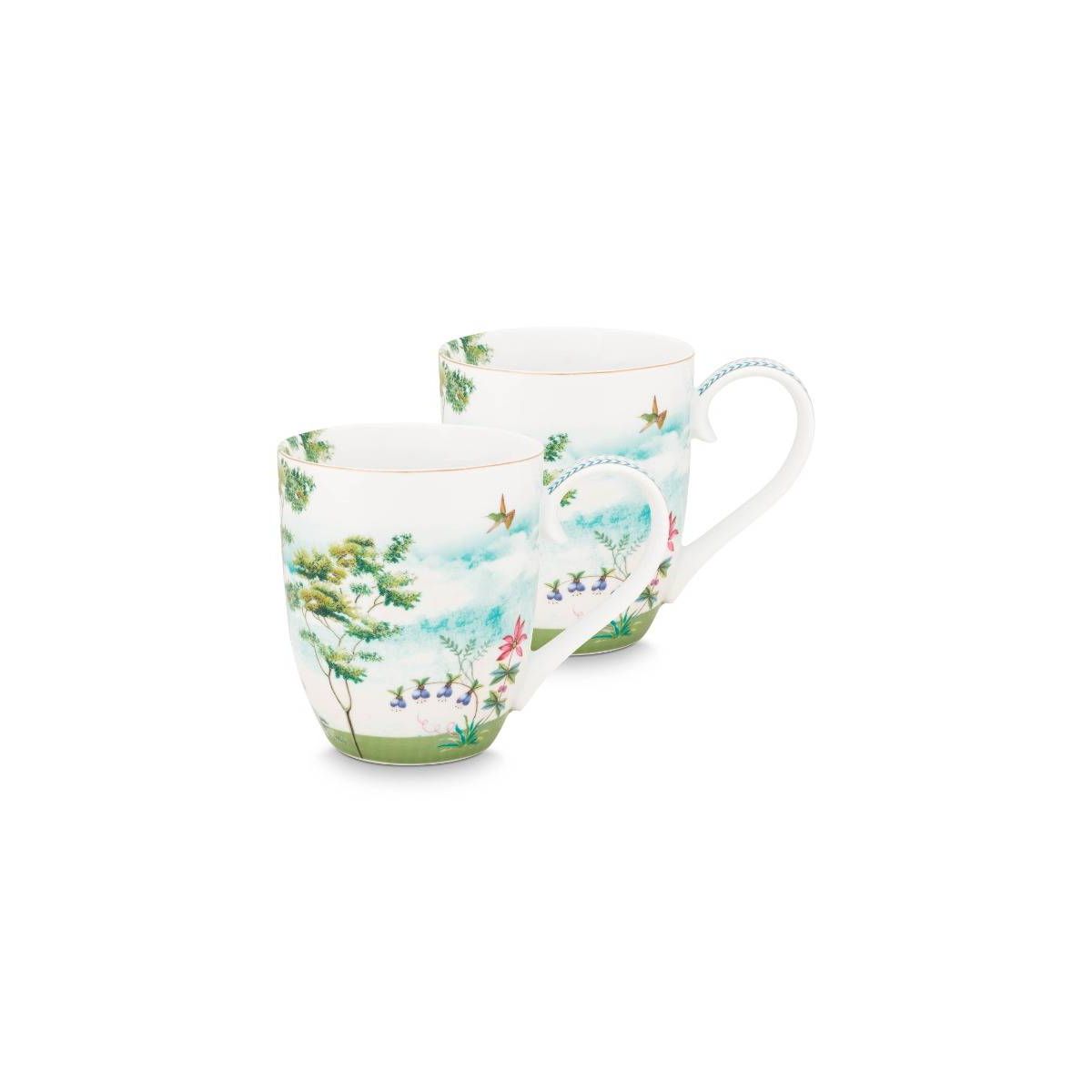 Set/2 Mugs XL Jolie Heron 450ml