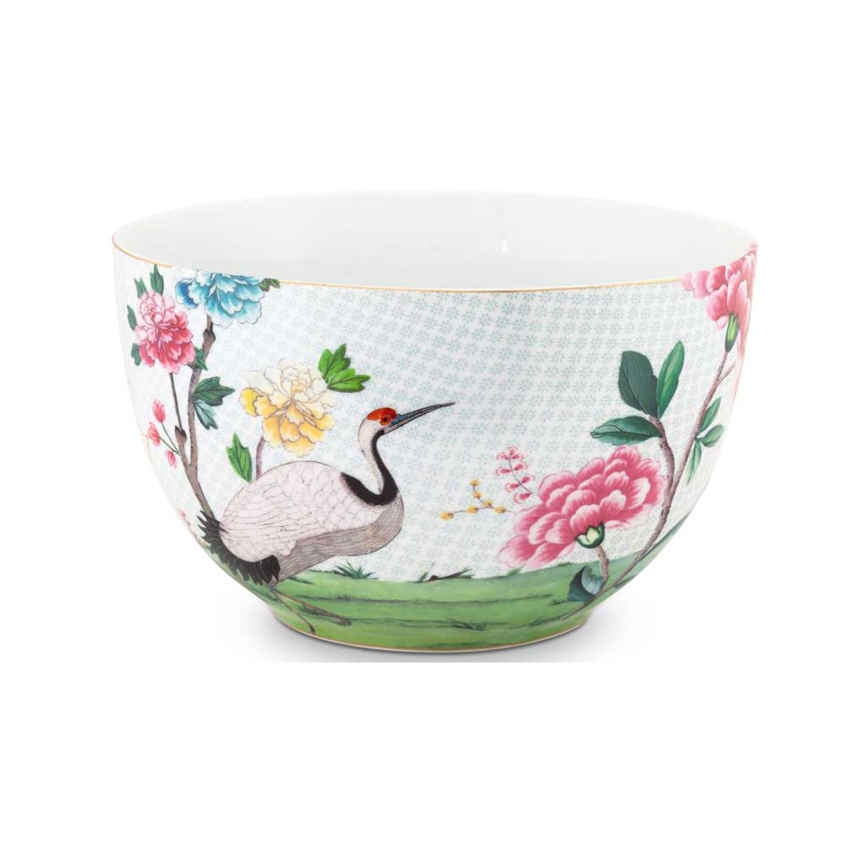 Pip studio Porcelæn Blushing Birds Stor Skål hvid - Ø 23 cm