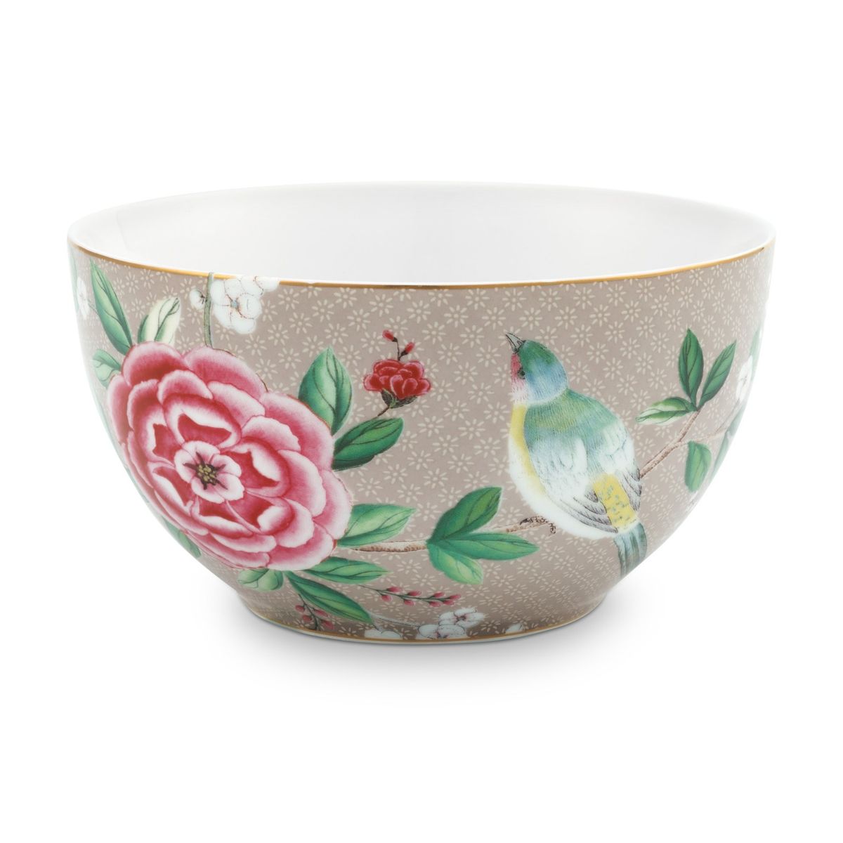 Bowl Blushing Birds Khaki 15cm