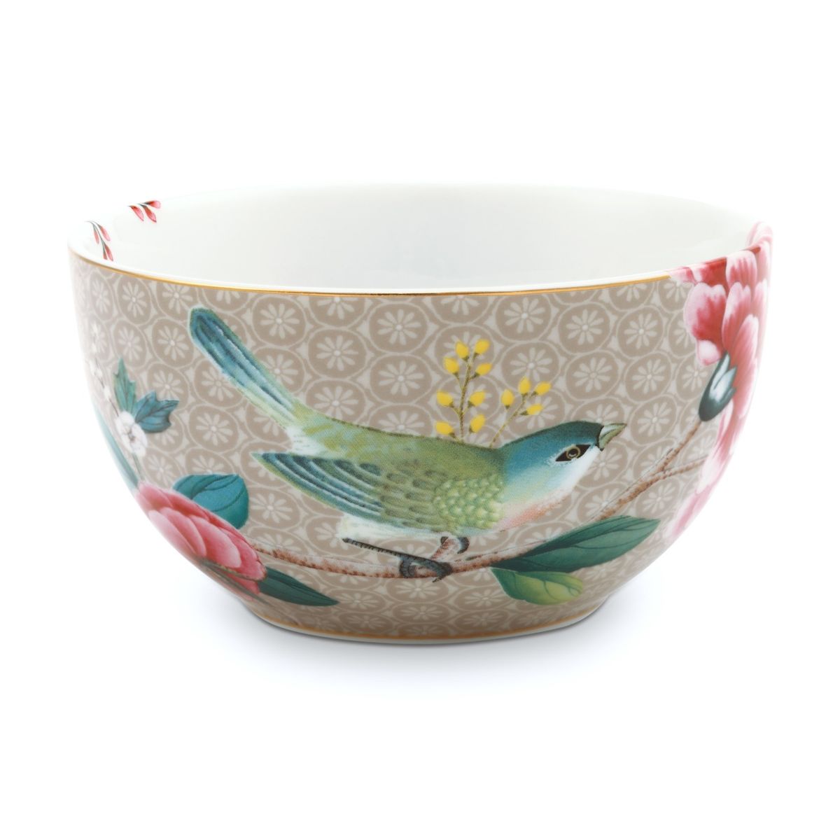 Bowl Blushing Birds Khaki 12 cm