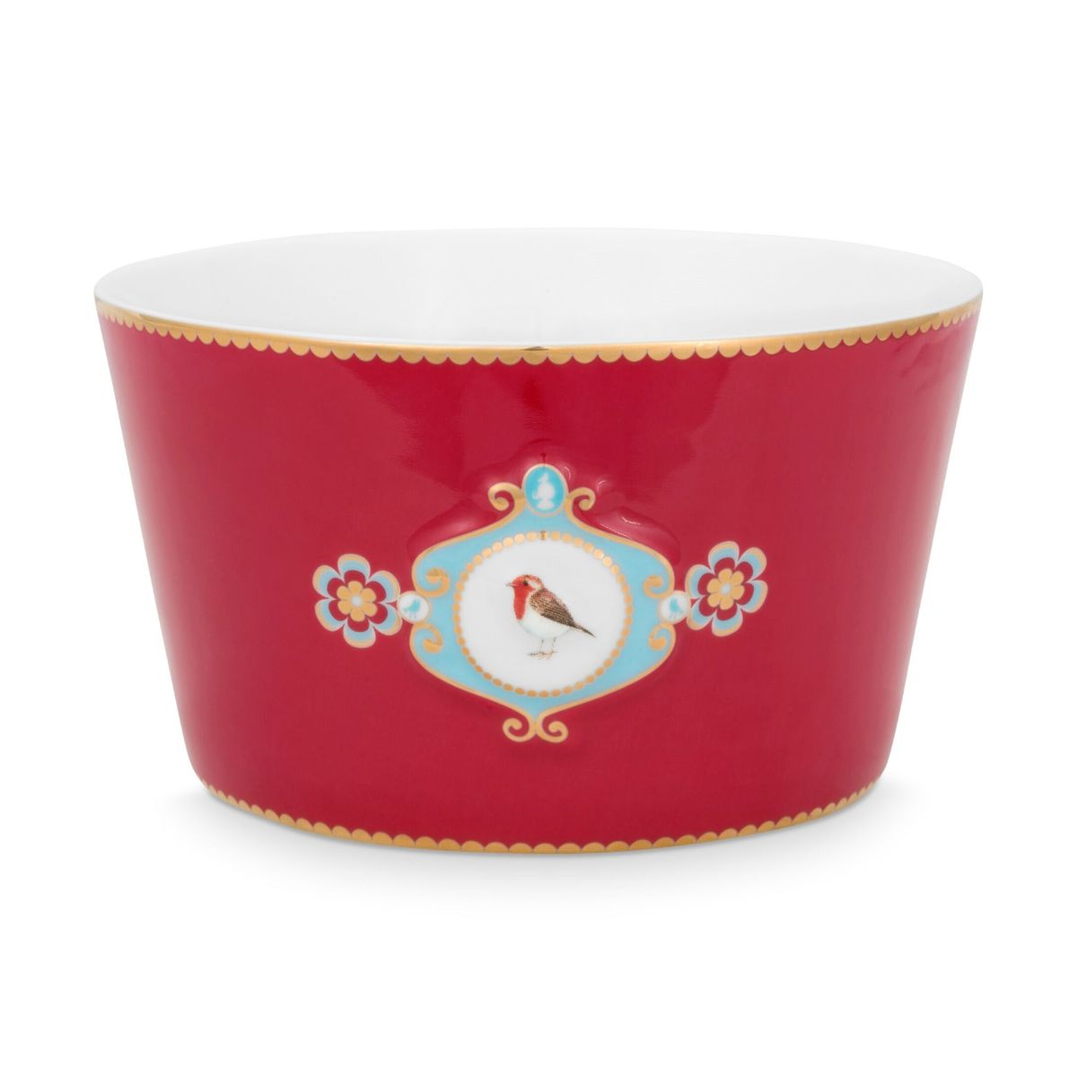 Bowl Love Birds Medallion Red 15cm